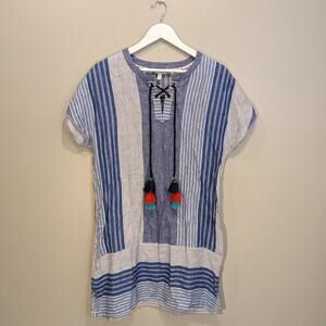 Vineyard Vines Linen Dress Costal Beach Pool Vacation Preppy Chic Style - Size 6